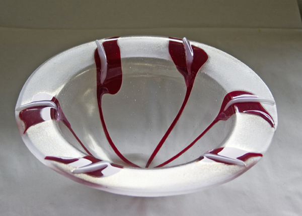 Glass: Anthurium bowl 10"