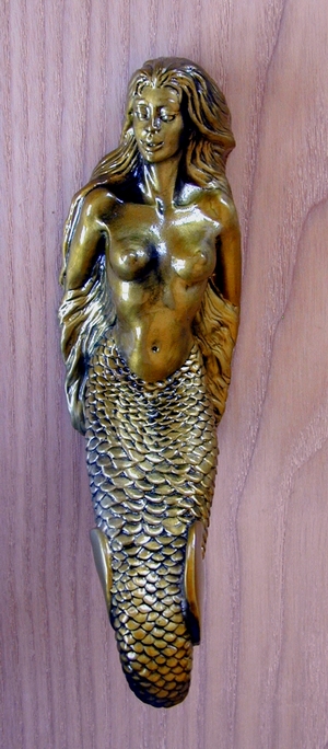 Mermaid Handle Left bronze finish