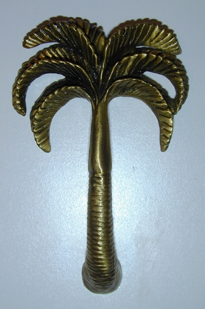 Palms:Manila Palm Handle Brass finish