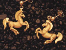Horses: Trojan Horse Earrings 18k