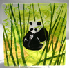 Glass: Pandas in Spring 14 1/2" tray