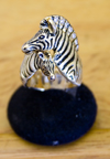 Zebras: Serengeti Zebra Ring 18k