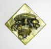 Tiles: Mushroom 2 1/8" brass finish