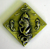 Tiles: Sea Horse 2 1/4" brass finish