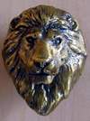 Lion Head Knob brass finish