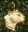 Leopards: Leopard Bust 14k