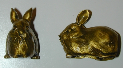 Bunny Rabbit Knob Brass finish