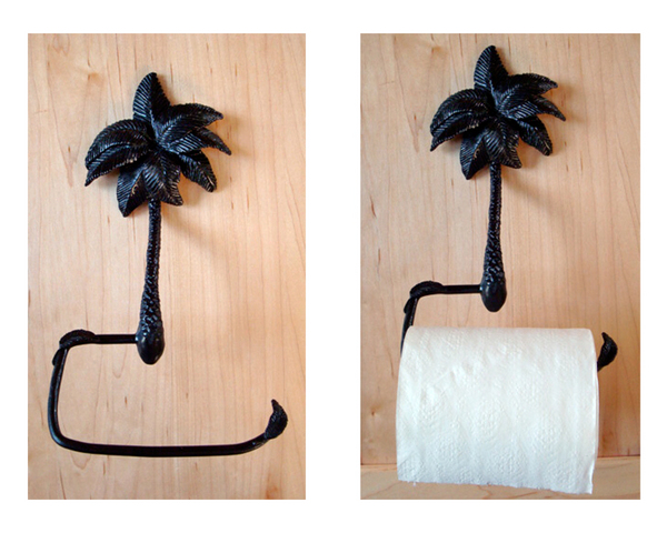 Palm toilet tissue roll holder oiled bronze finish