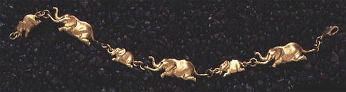 Elephants: Elephant Link Bracelet 18k