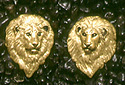 Lions: Serene Lion Earrings 14k