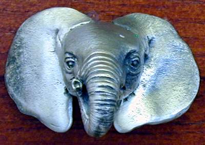 Elephant Baby Knob Pewter finish