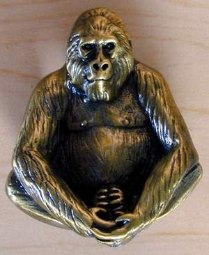 Gorilla Knob brass finish