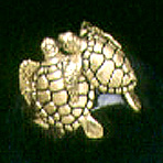 Turtles: Double Sea Turtle Ring 14k