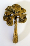 Palms:Fan Palm Handle Brass finish