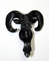 Sheep: Big Horn Sheep Knob Oiled Bronze plated pewter
