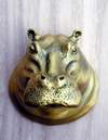 Hippo Head Knob brass finish