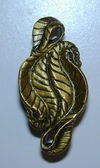 Leaf Knob Brass finish