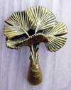 Palms:Fan Palm Knob brass finish