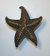 Starfish knob bronze color pewter