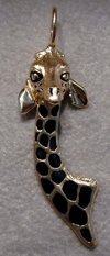Giraffes: Baby Giraffe Bust Facing 14k