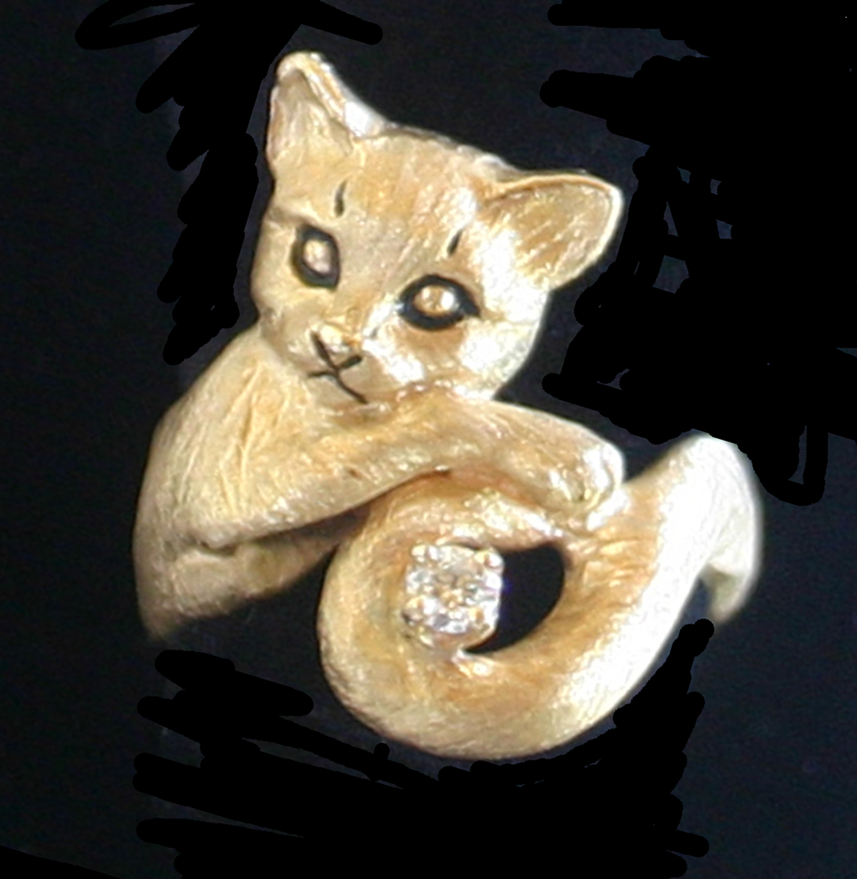 Cats: Kitten Ring 14k