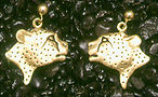 Cheetahs: Cheetah Earrings 14k