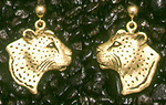 Leopards: Leopard Earrings 14k
