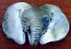 Elephant Baby Knob Pewter finish