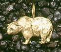 Bears: Grizzly Bear Pendant 14k