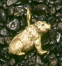 Bears: Grizzly 3D Pendant 14k