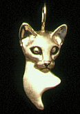 Cats: Siamese Cat Bust 14k
