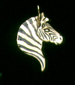 Zebras: Large Zebra Bust 14k